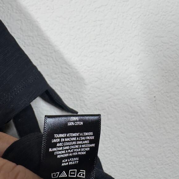 Sanctuary Size Medium Lou-Lou Cold Shoulder T-Shirt Black Cotton Tie Sleeves - Picture 9 of 9